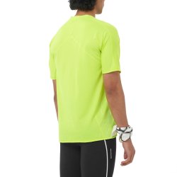 Tričko Salomon Sense Aero SS Tee Gfx M - žlutá