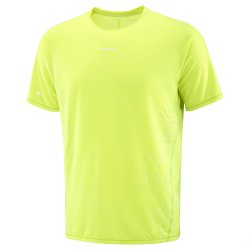 Tričko Salomon Sense Aero SS Tee Gfx M - žlutá