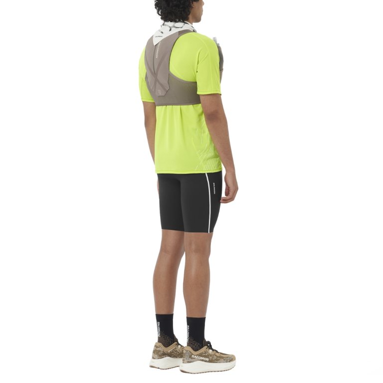 Tričko Salomon Sense Aero SS Tee Gfx M - žlutá