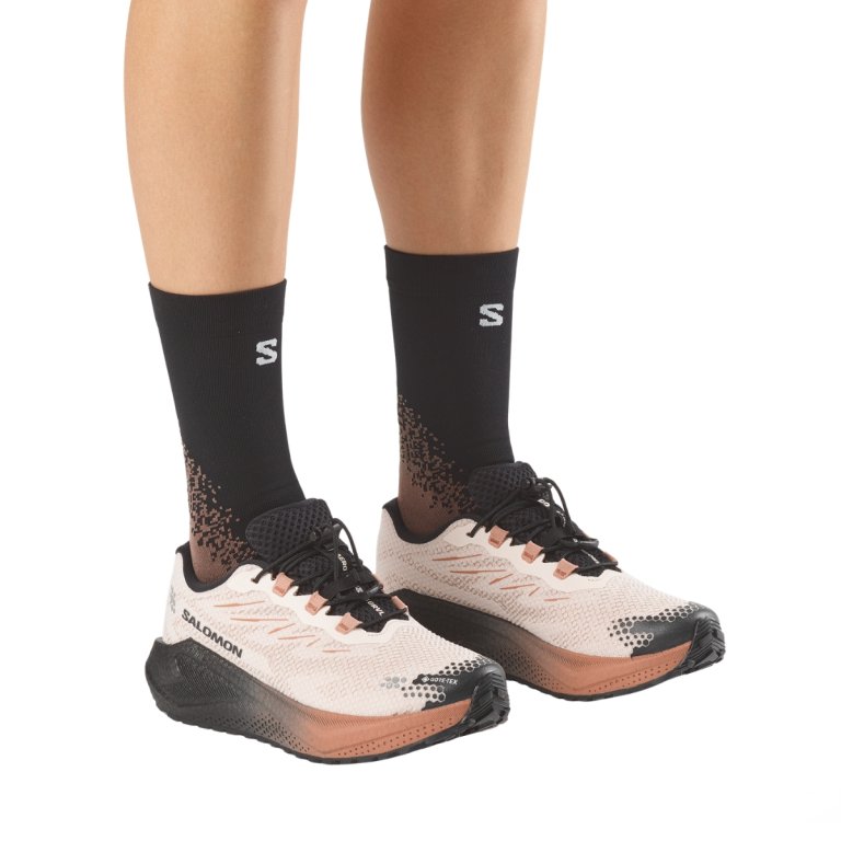 Obuv Salomon Aero Blaze 4 Grvl Gtx W - béžová/hnědá/černá