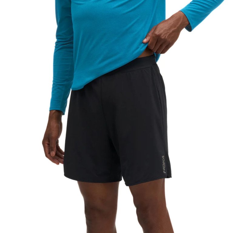 Kraťasy Hoka Glide Short 7'' 2in1 M - černá