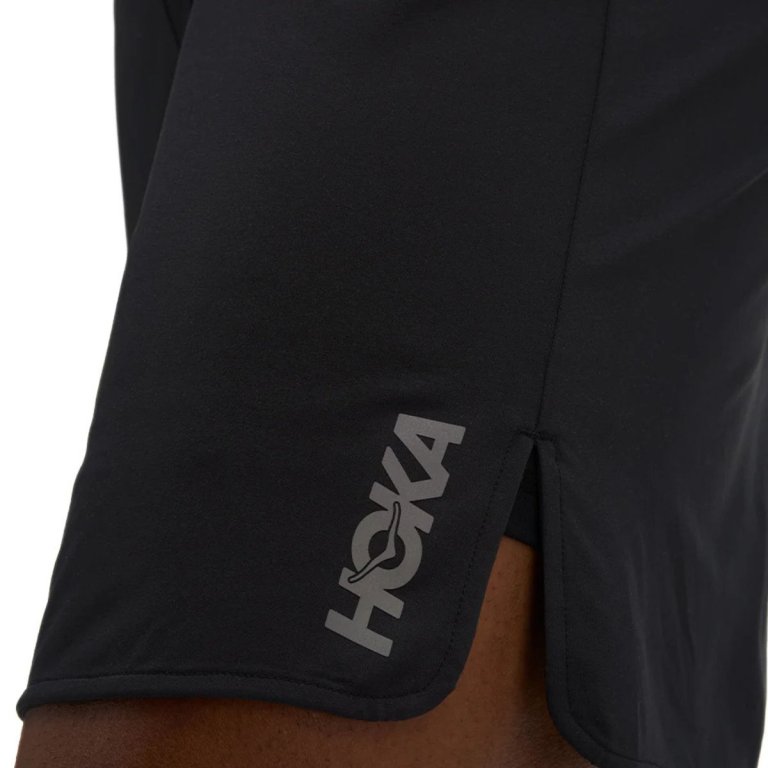 Kraťasy Hoka Glide Short 7'' 2in1 M - černá