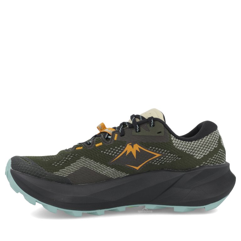 Obuv Asics Trabuco 14 M - tmavě zelená/oranžová