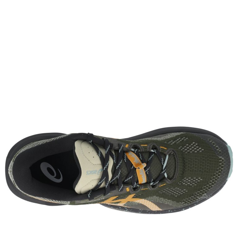 Obuv Asics Trabuco 14 M - tmavě zelená/oranžová