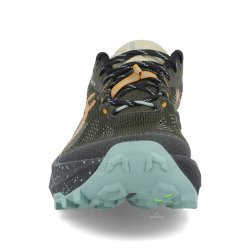 Obuv Asics Trabuco 14 M - tmavě zelená/oranžová