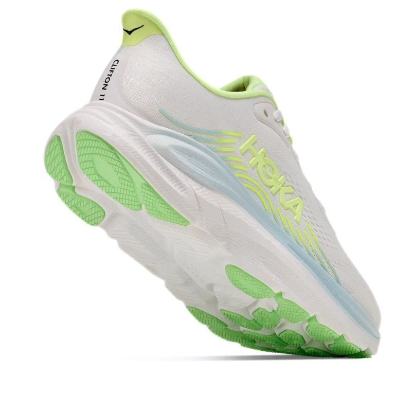 Obuv Hoka Clifton 11 W - bílá/zelená