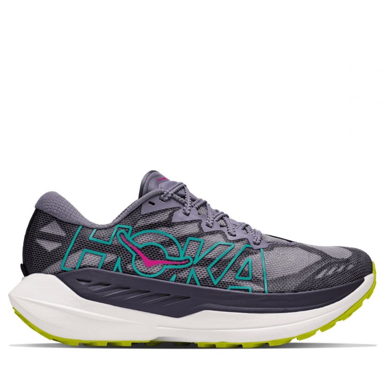 Obuv Hoka Rocket X Trail W - fialová/žlutá