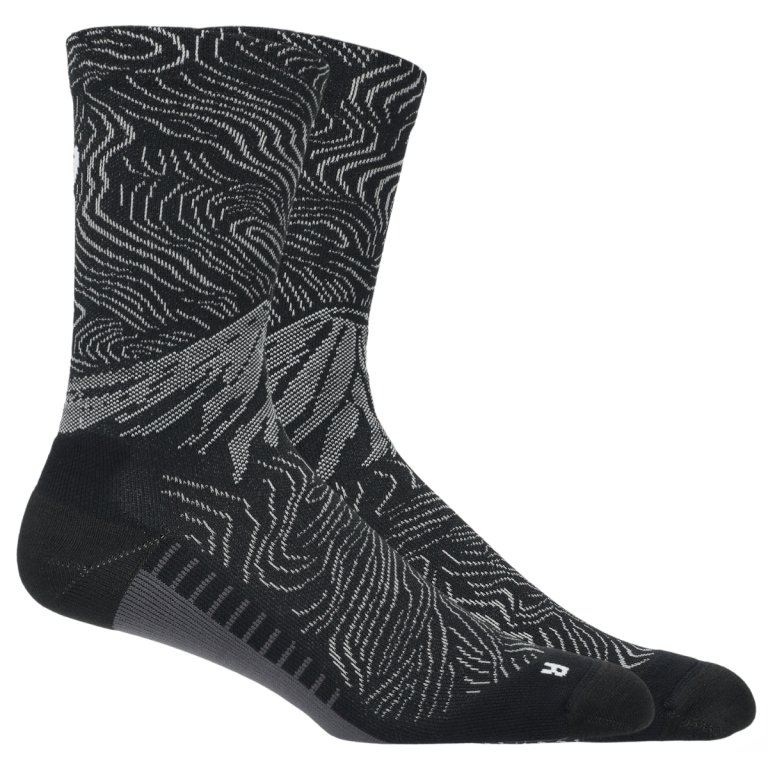Шкарпетки Asics Fujitrail Graphic Crew Sock — чорні/сірі