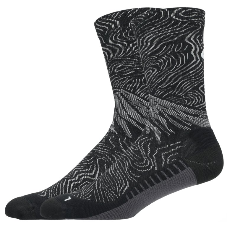 Шкарпетки Asics Fujitrail Graphic Crew Sock — чорні/сірі
