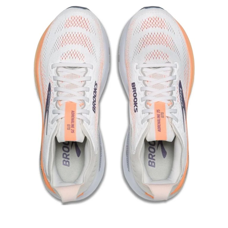 Obuv Brooks Adrenaline GTS 25 W - bílá/oranžová