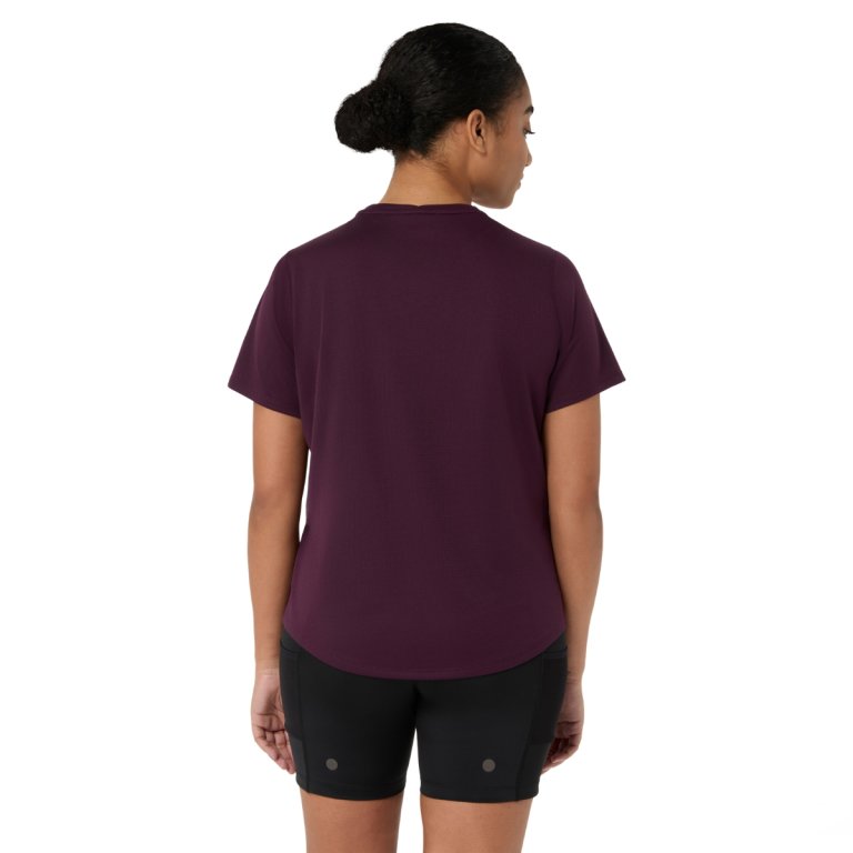 Tričko Asics Fujitrail Logo SS Top W – tmavo fialová