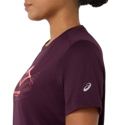 Tričko Asics Fujitrail Logo SS Top W – tmavo fialová