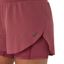 Šortky Asics Fujitrail Elite Short W – červené