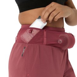 Šortky Asics Fujitrail Elite Short W – červené