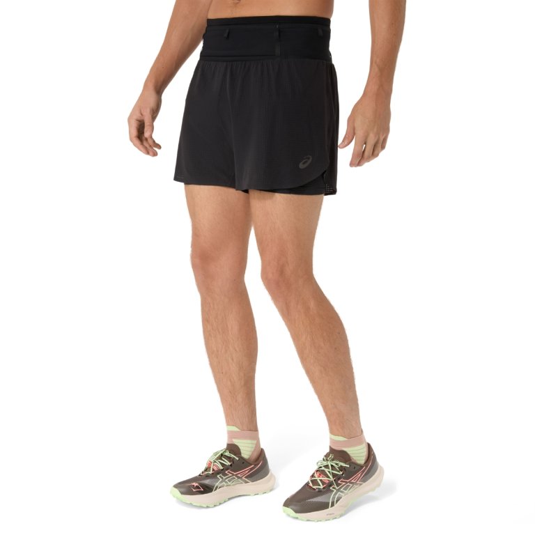 Šortky Asics Fujitrail Elite Short M – čierne