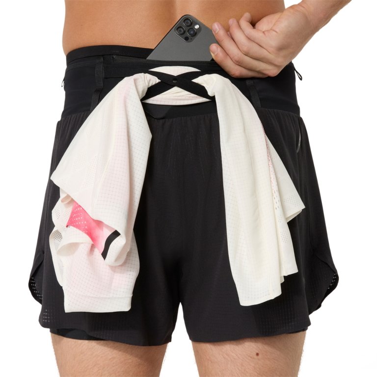 Šortky Asics Fujitrail Elite Short M – čierne