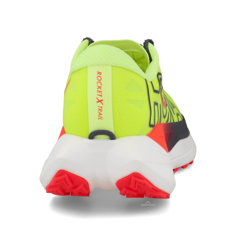 Obuv Hoka Rocket X Trail M - žlutá/červená