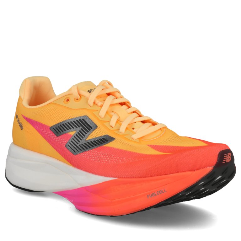 Obuv New Balance FuelCell SC Elite v5 W - oranžová/růžová