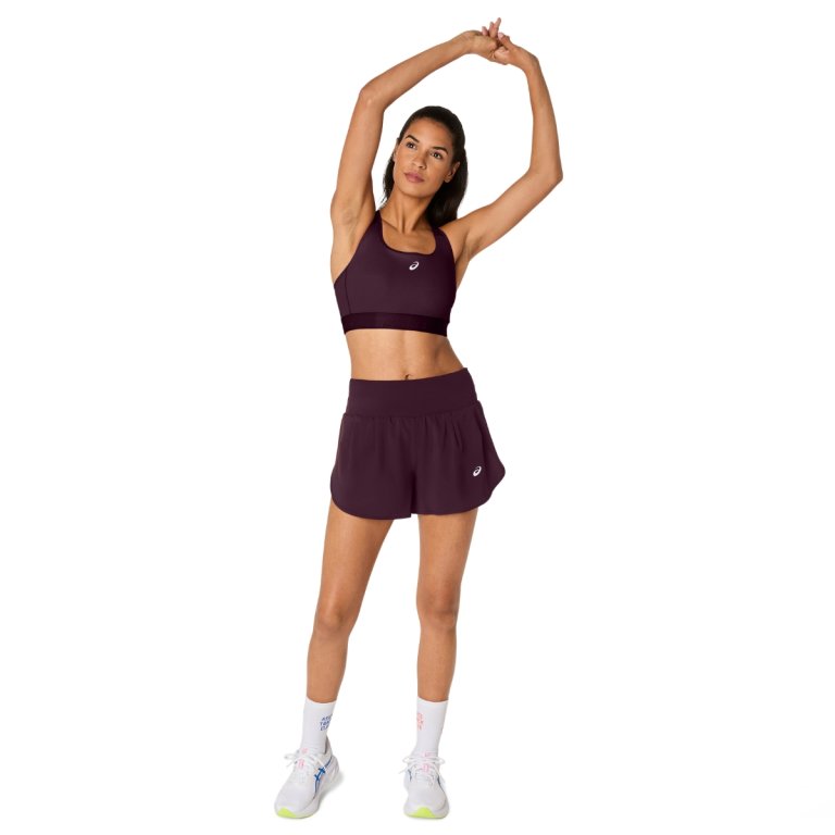 Podprsenka Asics Road Compression Bra W - tmavě fialová