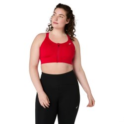 Podprsenka Asics Road Combination Zip Bra W - červená
