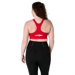 Podprsenka Asics Road Combination Zip Bra W - červená