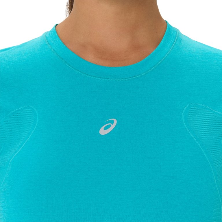 Tričko Asics Road Seamless SS Top W - modrá