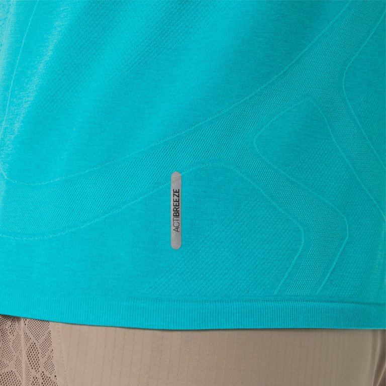 Tričko Asics Road Seamless SS Top W - modrá