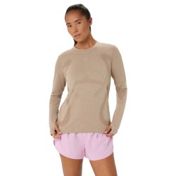 Tričko Asics Road Seamless LS Top W - béžová