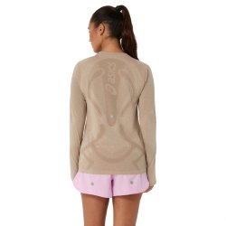 Tričko Asics Road Seamless LS Top W - béžová