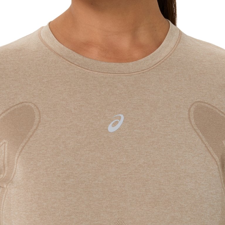 Tričko Asics Road Seamless LS Top W - béžová