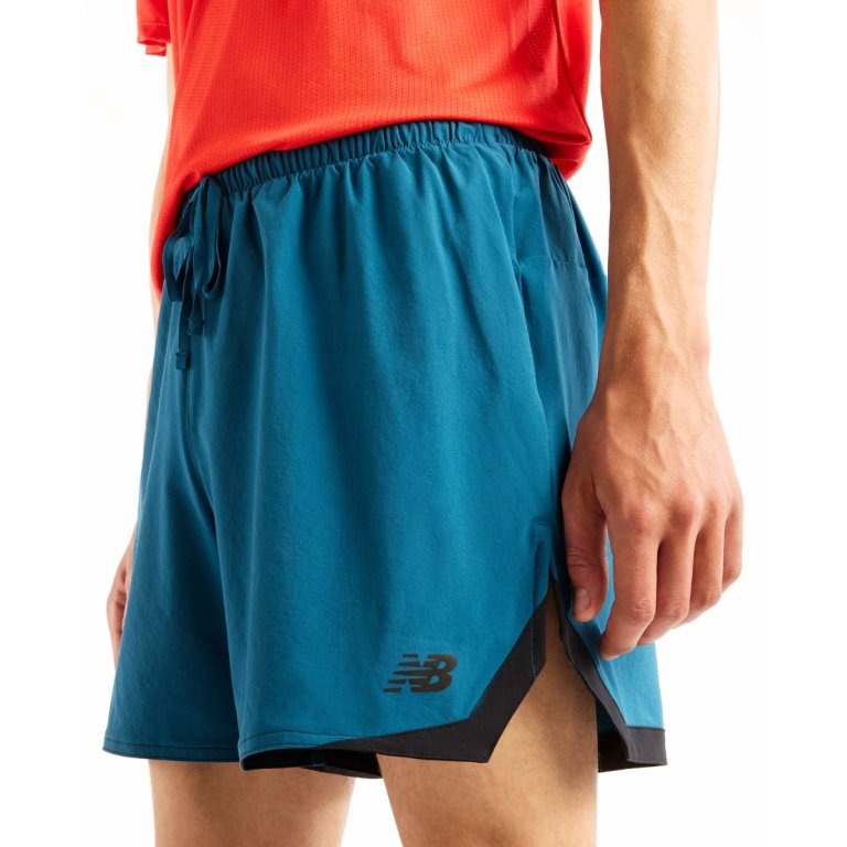 Kraťasy New Balance RC Essential Short 5" M - modrá