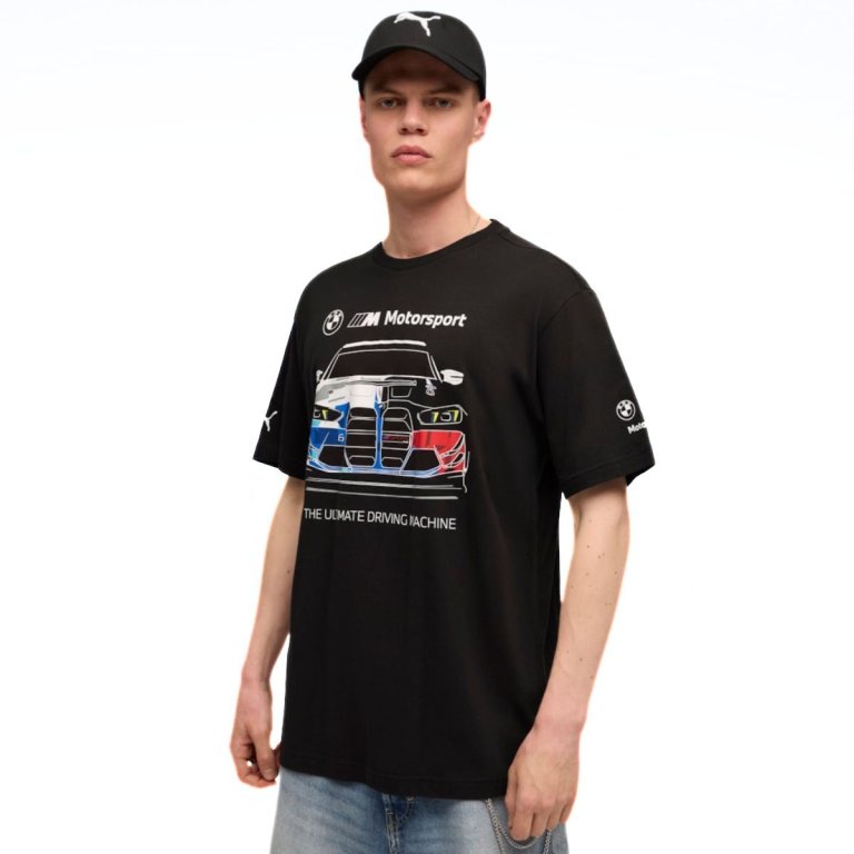 Tričko Puma BMW MMS Bold Graphic Tee M - černá