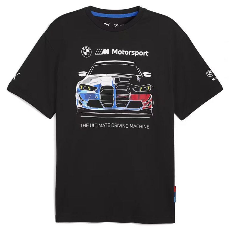 Tričko Puma BMW MMS Bold Graphic Tee M - černá