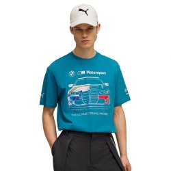Tričko Puma BMW MMS Bold Graphic Tee M - modrá