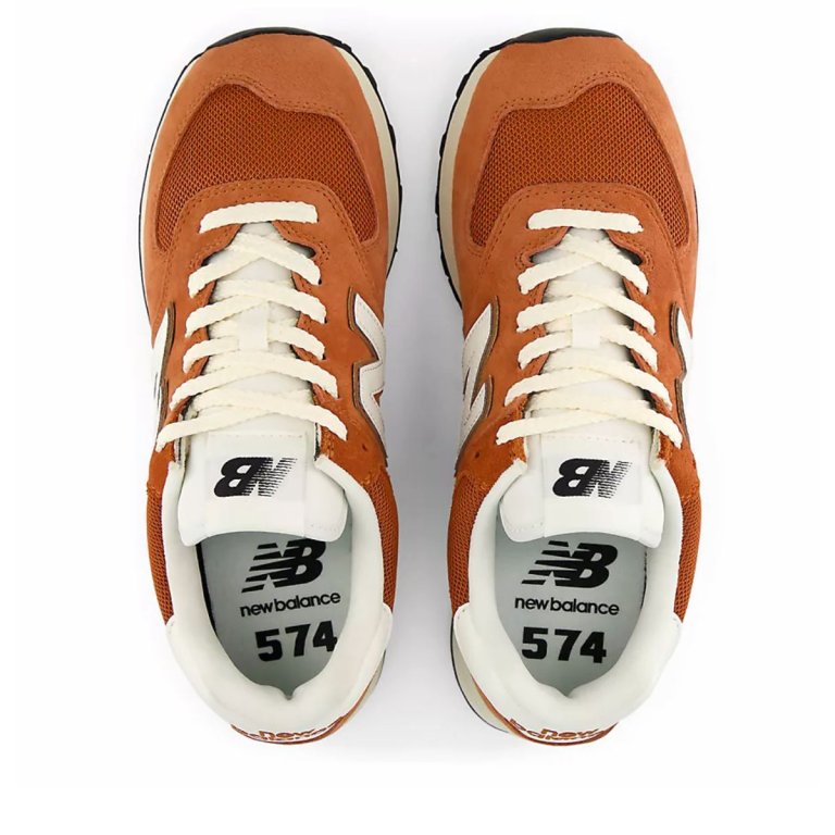 Obuv Snkrs New Balance 574's - oranžová/hnědá