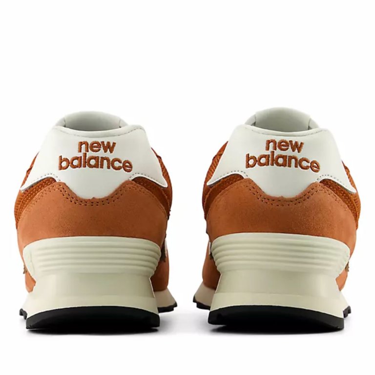Obuv Snkrs New Balance 574's - oranžová/hnědá