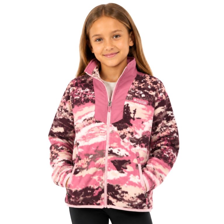 Mikina Columbia Sequoia Grove™ Printed Full Zip Fleece J - růžová