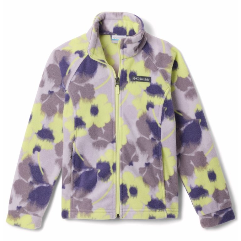 Mikina Columbia Benton Springs™ II Printed Fleece J - fialová/žlutá