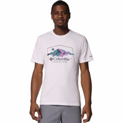 Tričko Columbia Path Lake™ Graphic Tee II M - bílá