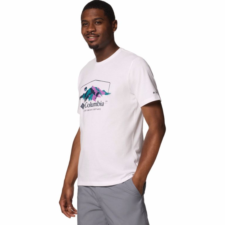Tričko Columbia Path Lake™ Graphic Tee II M - bílá