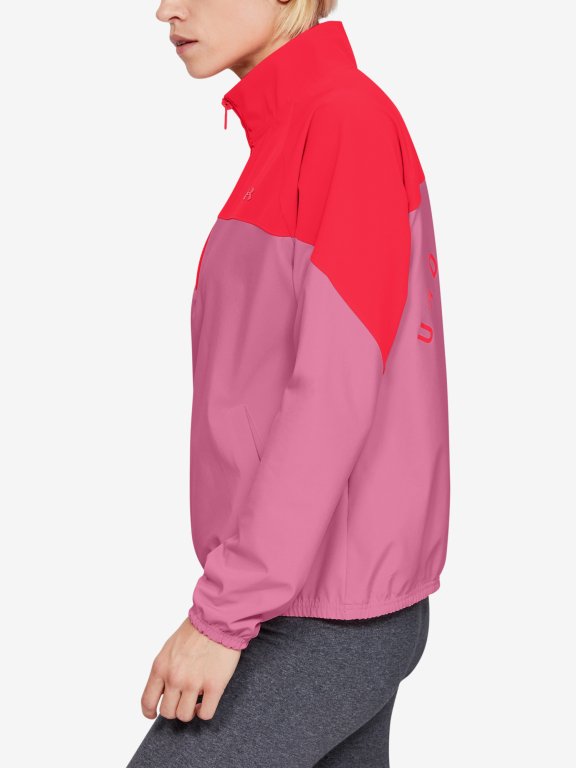 Bunda Under Armour Woven Anorak Wmn Pink