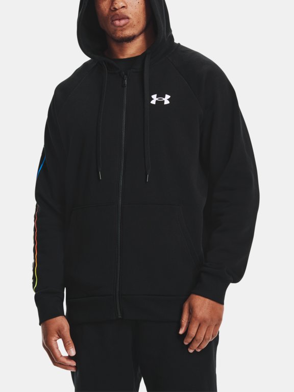 Mikina Under Armour Rival Flc Lockertag FZ HD Man Black
