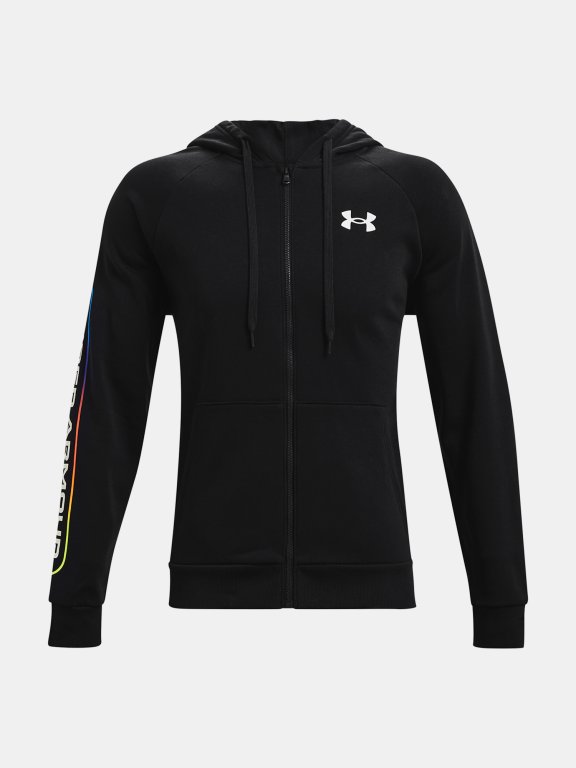 Mikina Under Armour Rival Flc Lockertag FZ HD Man Black