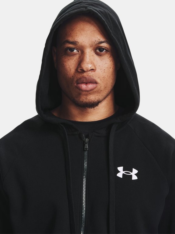 Mikina Under Armour Rival Flc Lockertag FZ HD Man Black