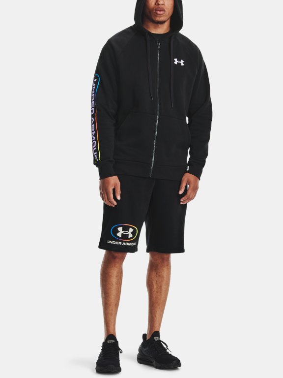 Mikina Under Armour Rival Flc Lockertag FZ HD Man Black