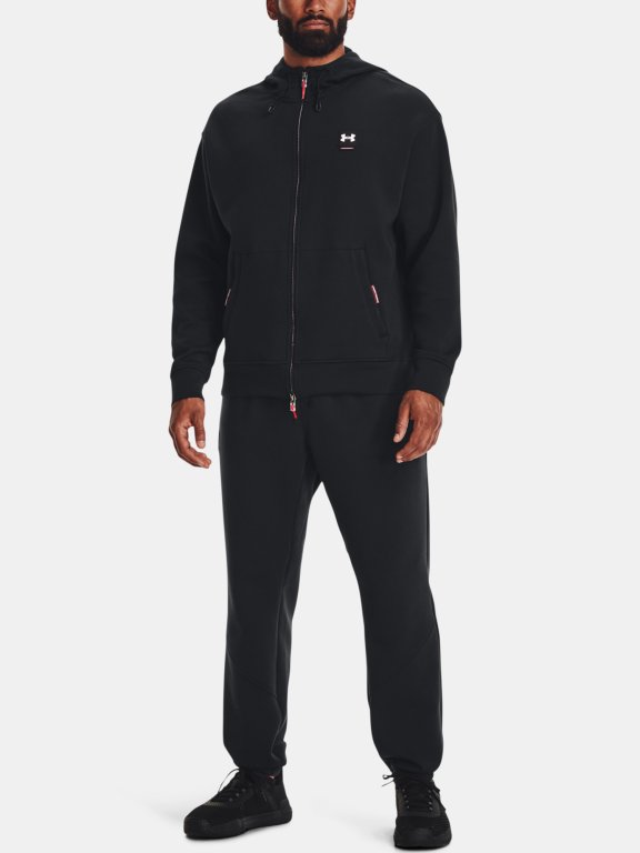 Mikina Under Armour Summit Knit FZ Uni Black