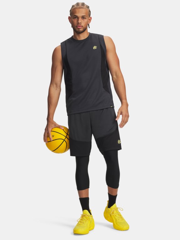 Kraťasy Under Armour Hoops Splash Short Man Grey