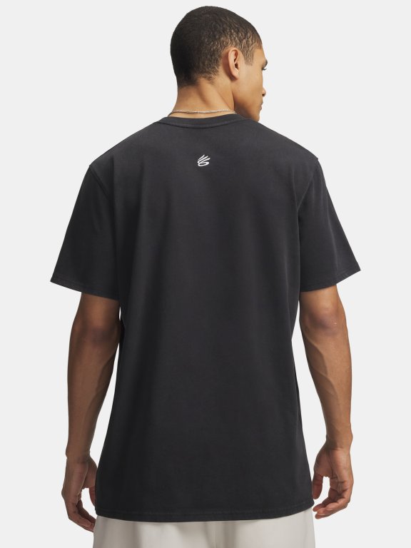 Triko Under Armour Curry Noun Tee Man Black