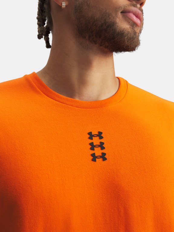 Triko Under Armour Hoops Triple Logo Ss Man Orange