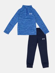 Set Under Armour Twist 1/4 Zip Tech Set Jr Blue